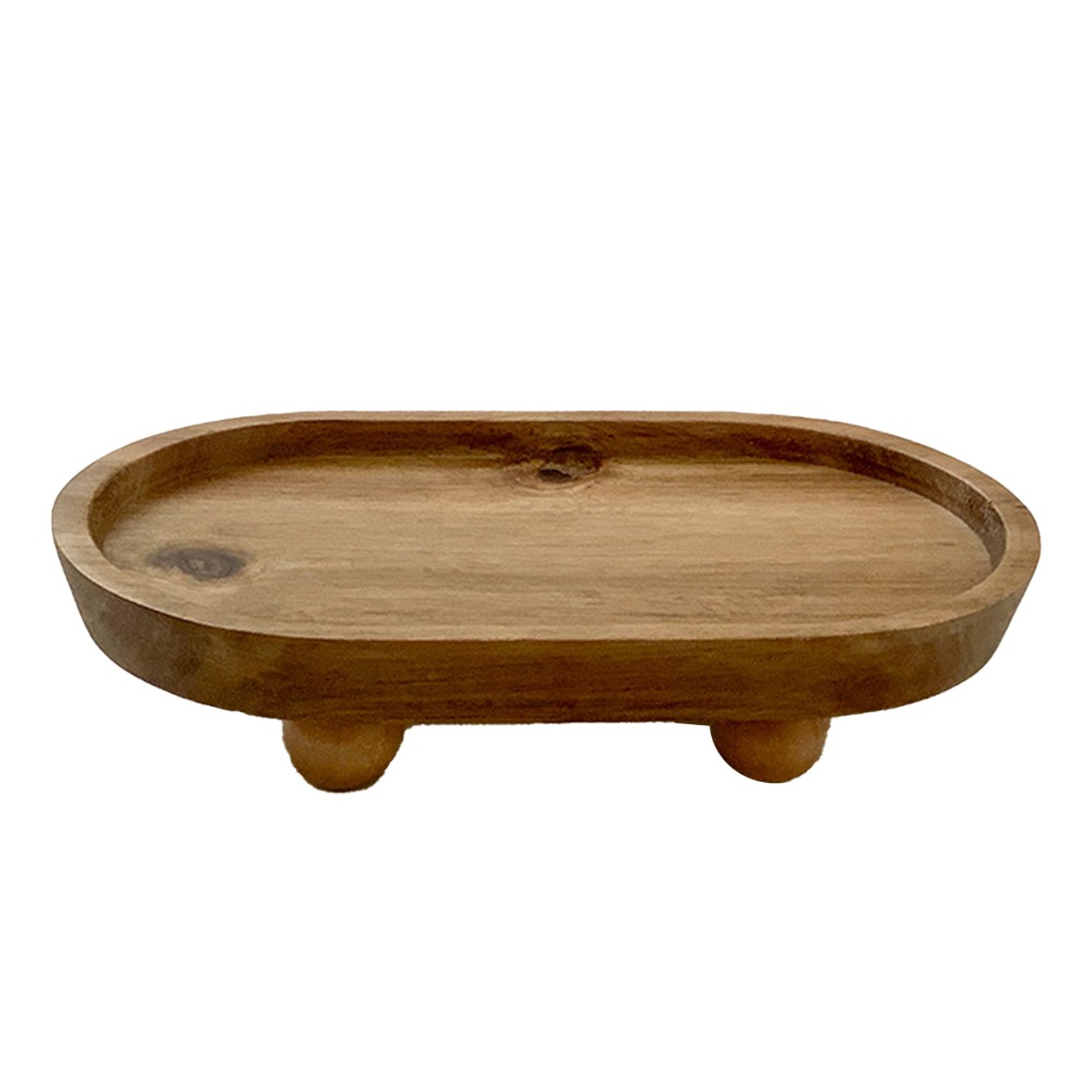 Wooden Oval Elevated Display T - Display Risers Set ulasan dan harga