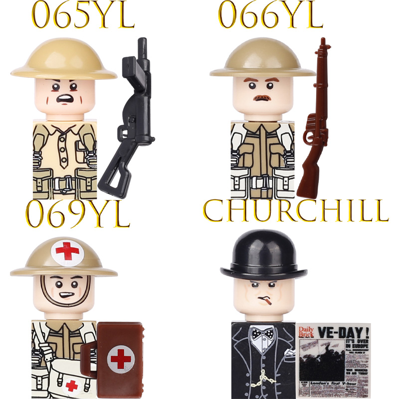 Kids Toy WW2 Military Army Act - Lego Minifigure Holder ulasan dan harga