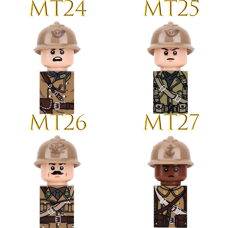 Kids Toy WW2 Military Army Act - Lego Minifigure Holder ulasan dan harga