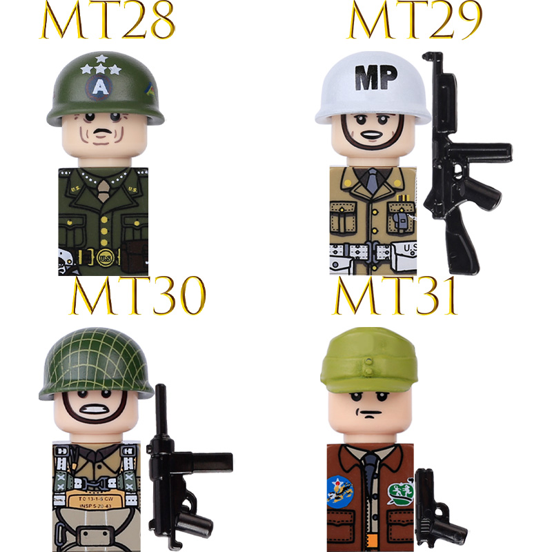 Kids Toy WW2 Military Army Act - Lego Minifigure Holder ulasan dan harga