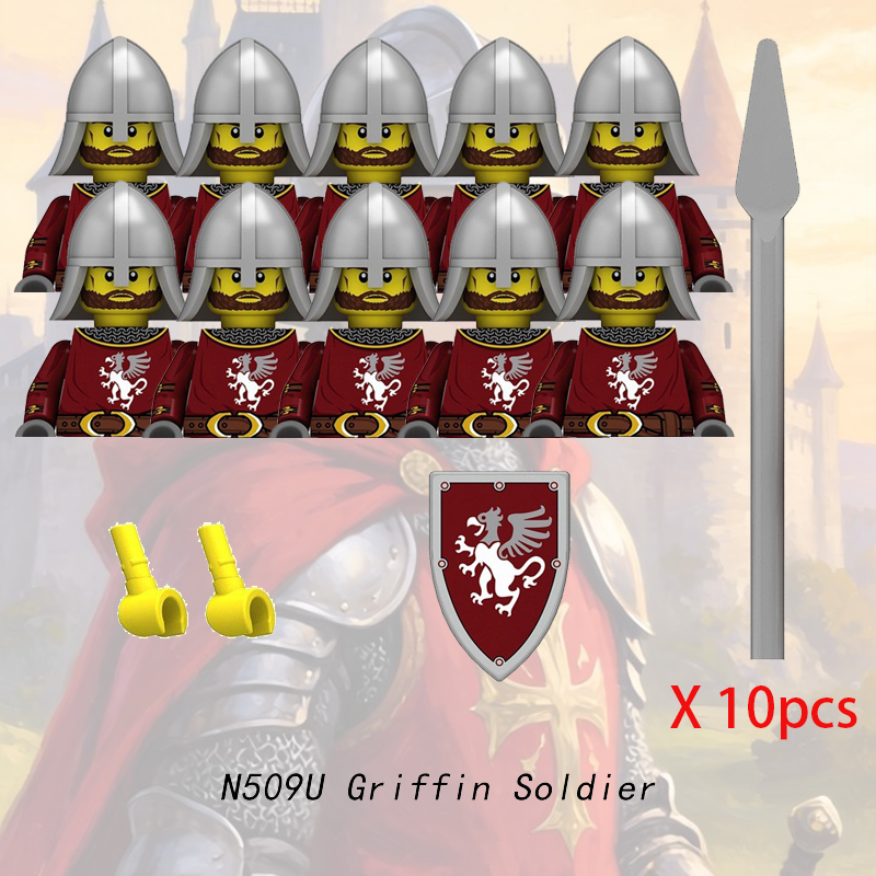 Medieval Castle Knight Minifig - Lego Minifigure Holder ulasan dan harga