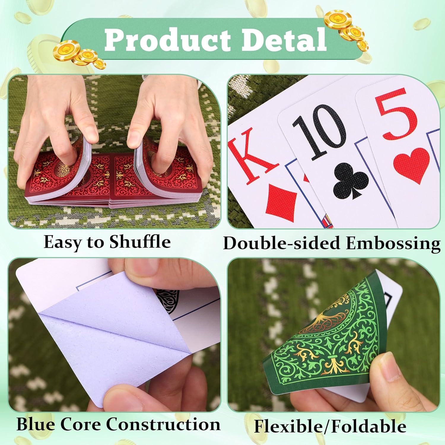 2 Pack Playing Cards | Large P - Graded Card Display ulasan dan harga