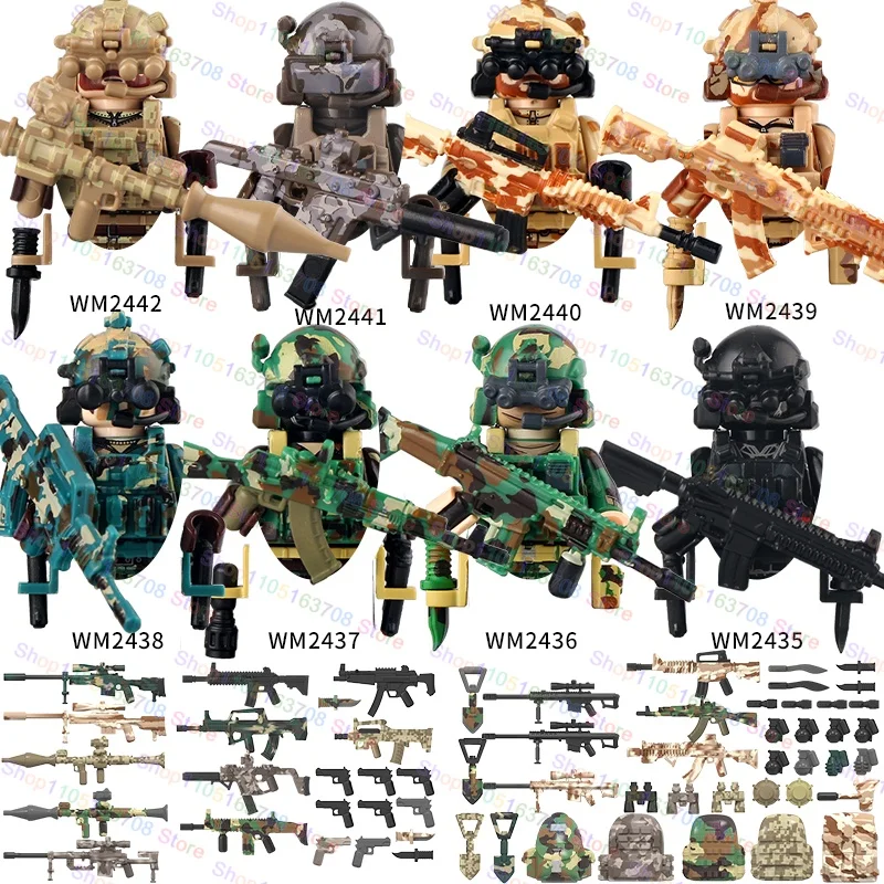 MOC Military Soldiers Action F - Lego Minifigure Holder ulasan dan harga