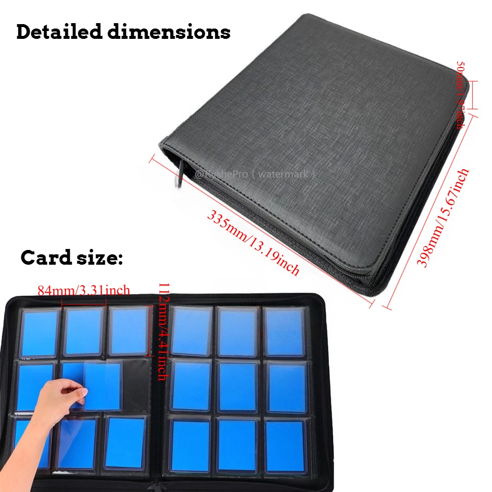 9 Pocket PU Leather Toploader  - Pokemon Binder Card ulasan dan harga