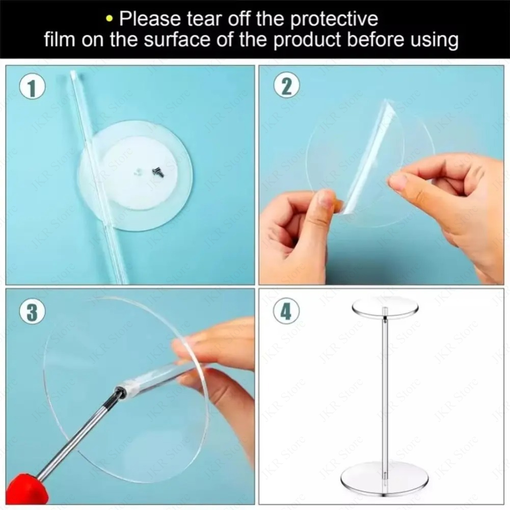 Easy to Clean Acrylic Display  - Display Risers Set ulasan dan harga