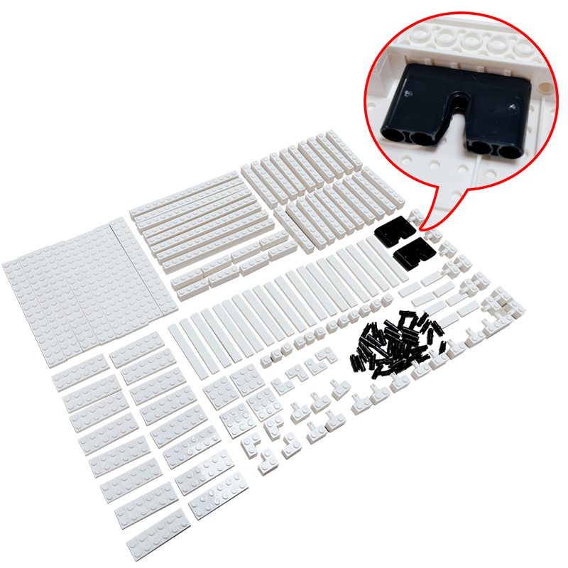 Pixel Art Painting White Photo - Lego Minifigure Holder ulasan dan harga